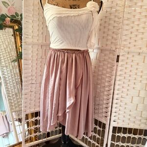 Dusky Mauve Flowy Fairy-Core Skirt